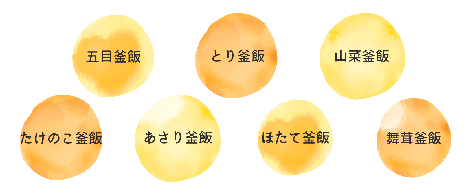 釜飯バリエーション
